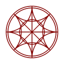 The Warlock Leathercraft logo. A magic seal with an eight pointed star in the centre.